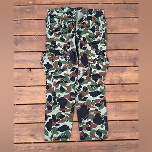 Vintage duck camo cargo pants size Large